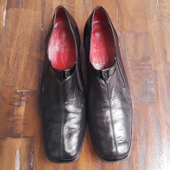 Combination patent and leather Amalfi by Rangoni loafers - Picture 1 of 10